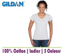 Fitted Ladies VNeck T